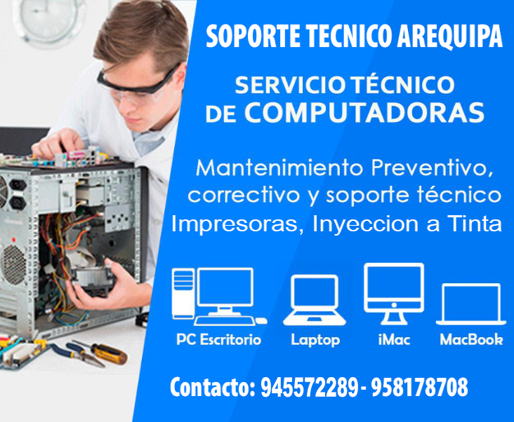 Tecnico de computadoras a domicilio en ica